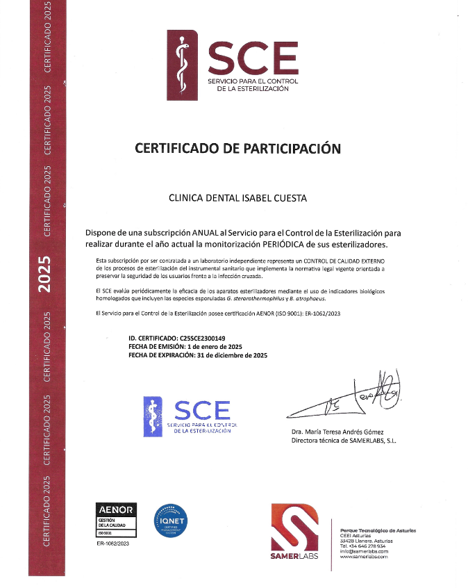 Esterilización del instrumental en Urb
